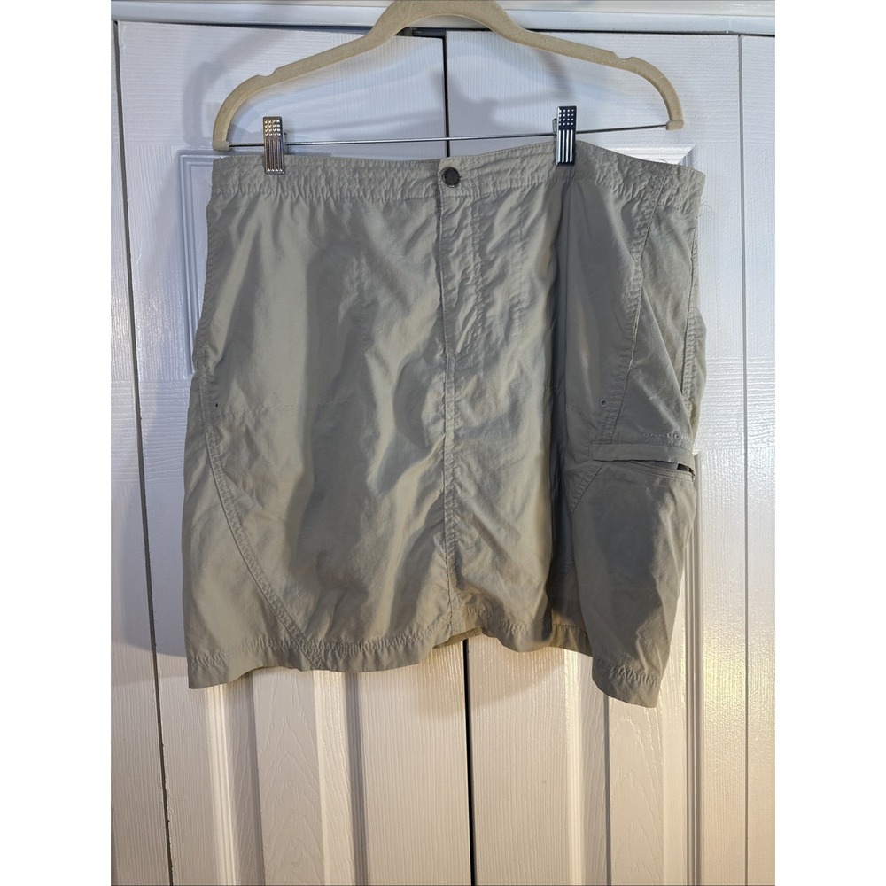 Columbia Titanium‎ Skort Womens Size 14 Khaki Nylon Short Skirt Outdoor
